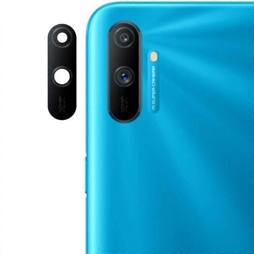 Compatible avec la pièce de rechange du couvercle d'objectif de la caméra arrière Realme C3 (sans empreinte digitale)