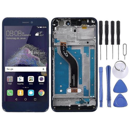 Ecran Lcd Oem Compatible Avec Huawei P8 Lite (2017) Numériseur Assemblage Complet Avec Cadre (Noir)