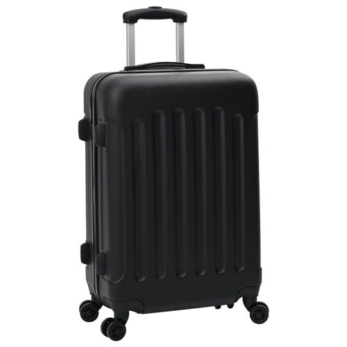 vidaXL Ensemble de valises 3 pcs Rigide Noir 20"""" 24"""" 28"""" ABS