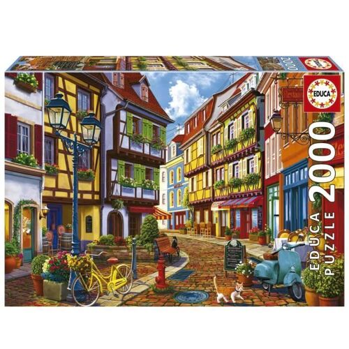 Puzzle 2000 Pièces - Educa - Rue Radieuse - Paysage Et Nature - Adulte - Intérieur