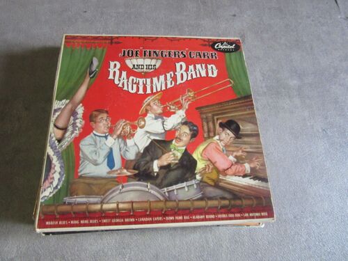 Double 45 Tours Joe Fingers Carr And Ragtime Band ( Wabash Blues : Wang Blues ; Sweet Brown : San Antinio : Doodle Doo ...Ref Capitol 2443