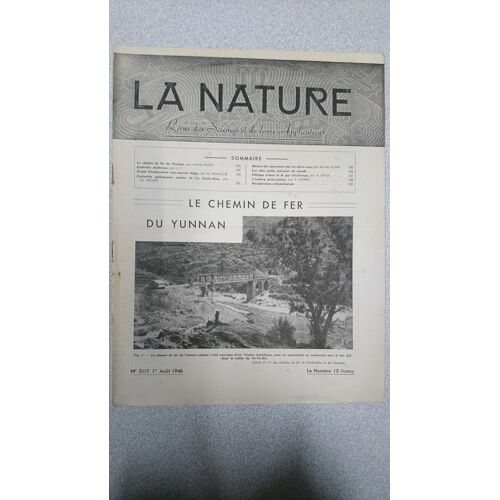 La Nature N.3118 - Août 1946