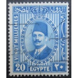 Egypte N°125a Roi Fouad 1er Oblitéré