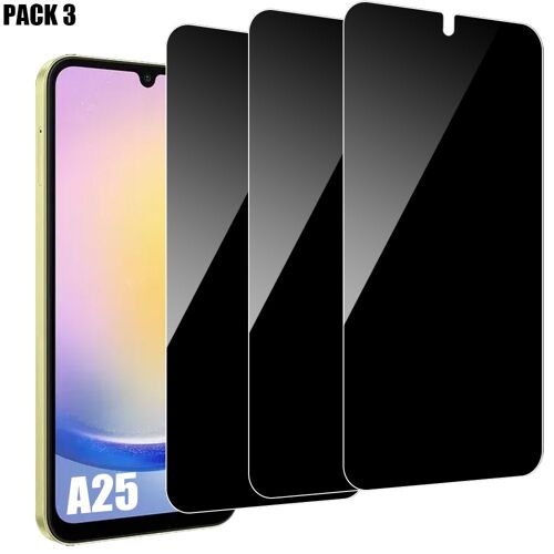 3 Pièces Verre Trempé Anti Espion Pour Samsung Galaxy A25 5g, Installation Facile - E.F.Connection