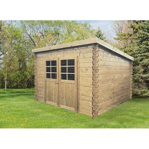 Abri De Jardin Brest En Madriers De 28 Mm A Emboiter