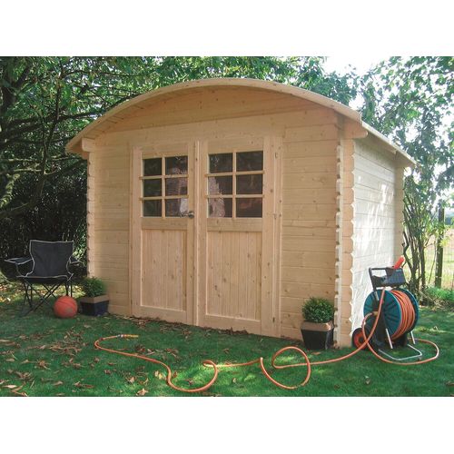 Abri De Jardin Dainville En Bois Toit Rond 5.88 M² 2.14x2.74m