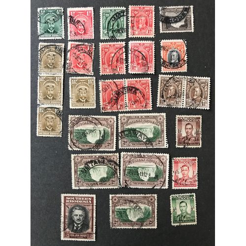 Zimbawe Rhodesie Du Sud 26 Timbres De 1924 A 1941