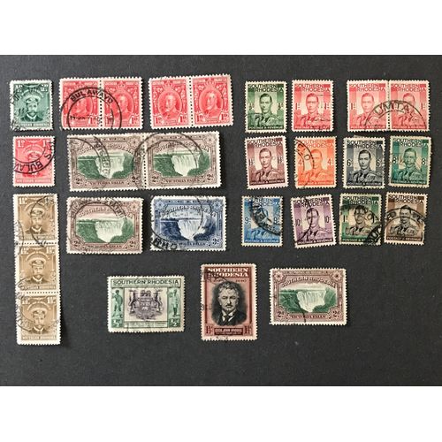 Zimbawe Rhodesie Du Sud 28 Timbres De 1924 A 1941