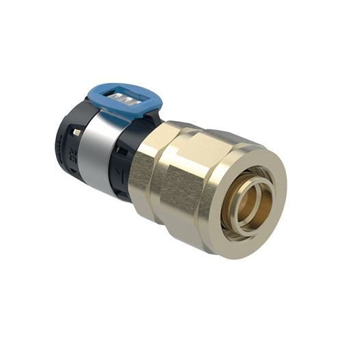 Raccord FlowFit avec raccord à visser sur tubes en PEX - DN 12 - Ø 16 mm G 3/4'' - GEBERIT - 620.730.00.1