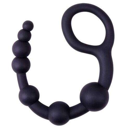Gode Anal Boules Anales U Shape Black Mont 30 X 4,5 Cm