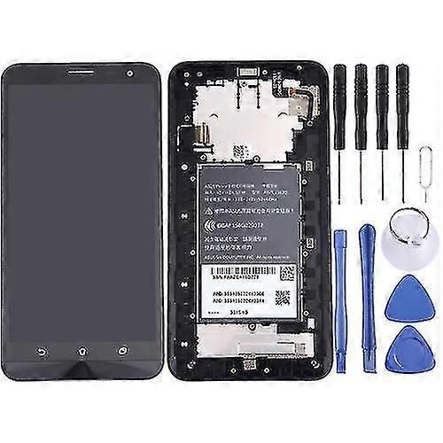 Écran Lcd Oem Compatible Asus Zenfone 2 Laser / Ze601kl Digitizer Assemblage Complet (Noir Avec Cadre)