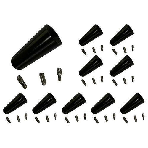 Alliage D'aluminium Antenne 3cm Toit Antenne Courte Pôle Antenne Voiture Pôle Antenne Court Adaptateur Radio Pied 10 Pcs