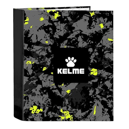 Liant à anneaux Kelme Jungle Black Grey Lime A4 (27 x 33 x 6 cm)