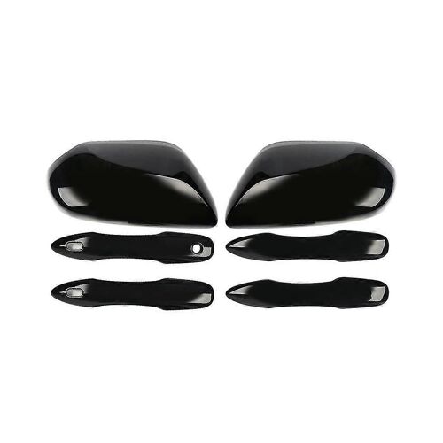 Capuchons De Rétroviseurs Latéraux + Couvercles De Poignée De Porte Remplacer Pour 2018 2019 2020 2021 2022 2023 Accessoires (B