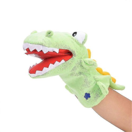 Dessin animé Crocodile Soft Hand Doll Puppet Gants Contant Histoire Enfant Jouet Interactif Crocodile Peluche Jouet