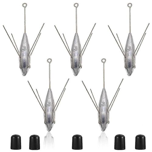 Spoutnik Plomb Équipement De Pêche Longue Queue Poids De Pêche Plomb D'eau Salée Surf Casting Plomb 5 Pcs