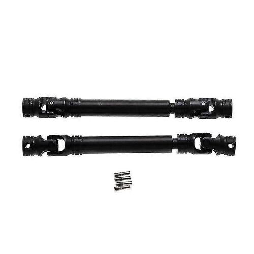 Arbre d'entraînement métallique cannelé 107-159mm compatible 1/10 rc chenille 313mm empattement axial scx10 scx10 ii p 2pcs