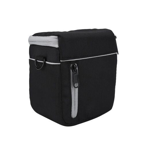 Sac antichoc en nylon léger pour petit appareil photo d'extérieur avec sangle réglable (gris)