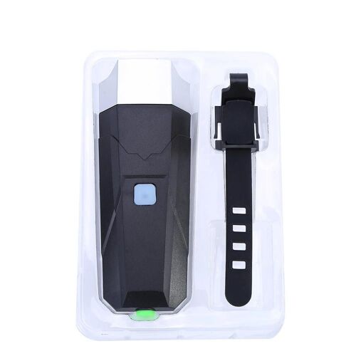 Phare De Vélo Led Lumineux 110db Klaxon Facile À Installer (Argent)