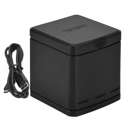 Chargeur de batterie portable multifonction à 3 canaux Cube de stockage de batterie pour GoPro Hero5
