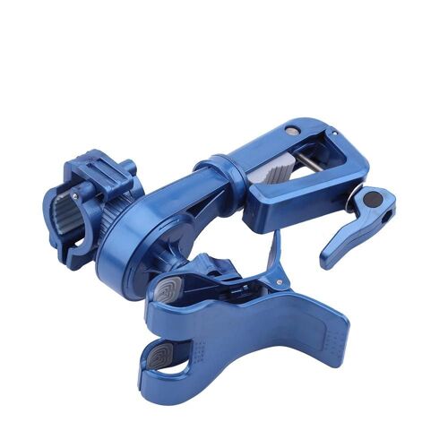 Nouveau Support Universel De Lampe De Poche / Téléphone De Vélo Clip De Guidon De Vélo Support De Support (Bleu)