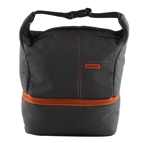 Sac photo Sac à bandoulière étanche pour appareil photo Sac rembourré antichoc (orange)