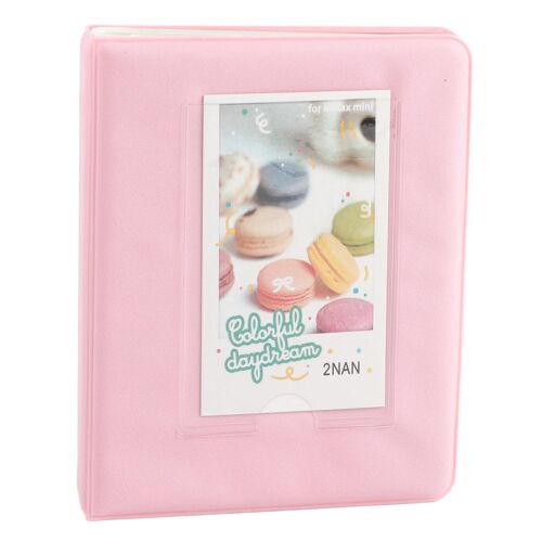 Rose 64 poches album photo étui appareil photo instantané pour Fuji pour Instax Mini8 7s 25 50s 90