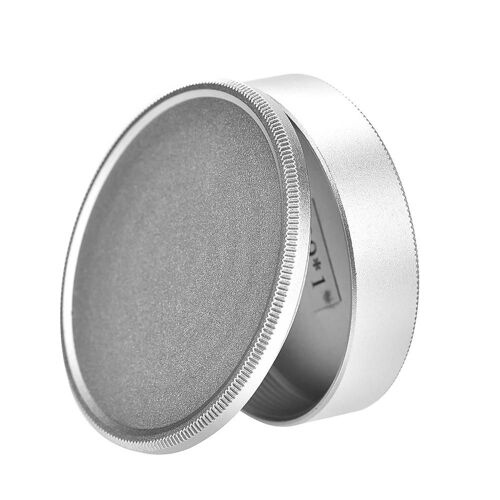 Couvercle de capuchon d'objectif avant et arrière du corps de protection en métal pour objectifs de caméra à montage à vis M39 (argent)