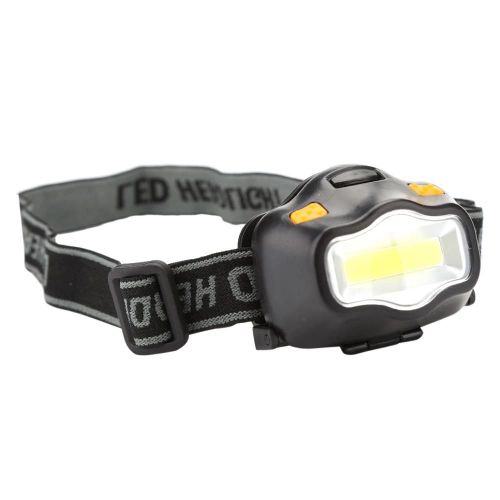 Blanc Cob Led Phare Étanche Avertissement Cycliste Lampe Frontale Avec Sangle Adajust