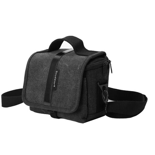 Vidéo numérique Photo Photographie Toile Étui Sac à bandoulière Pour Objectif Interchangeable Appareil Photo Noir