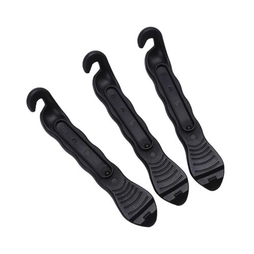 3pcs Levier De Pneu De Vélo Portable Leviers En Plastique Durci Outil De Réparation De Pneu De Vélo (Noir)