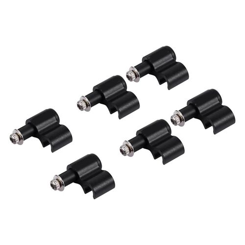 6pcs Alliage D'aluminium Vélo Huile Tube Fixe Siège Fil Piège Accessoire De Vélo Pratique
