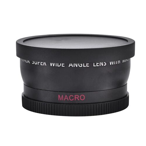 Grand angle haute définition 58 mm 0,45x avec objectif de conversion macro pour appareils photo reflex numériques