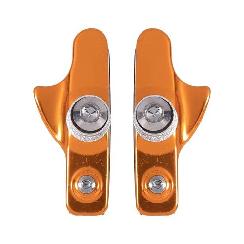 2 X Patins De Frein De Route En Alliage D'aluminium Plaquettes De Frein De Style Tiroir Pour Vélo (Doré)