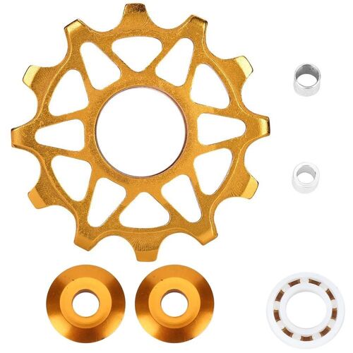 Vélo Dlightweight 12t Vtt Vélo Vélo Dérailleur Arrière Poulie Roue De Guidage (Or)