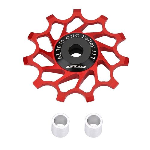 Gub 1pc Léger 11t Vélo De Montagne Vélo Vélo Dérailleur Arrière Poulie Guide Roue (Rouge)