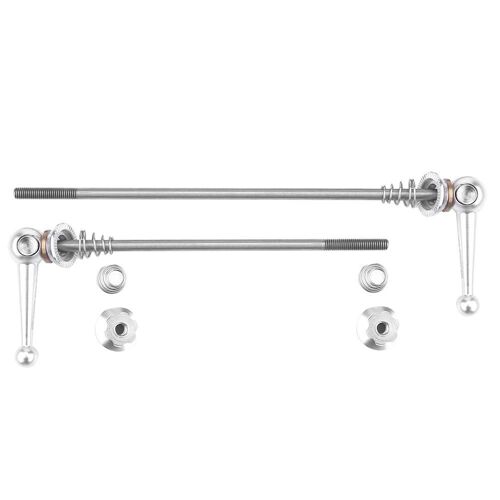 2pcs Ultralight Titane Alliage Quick Release Brochette Vélo Pièces De Réparation (Argent)