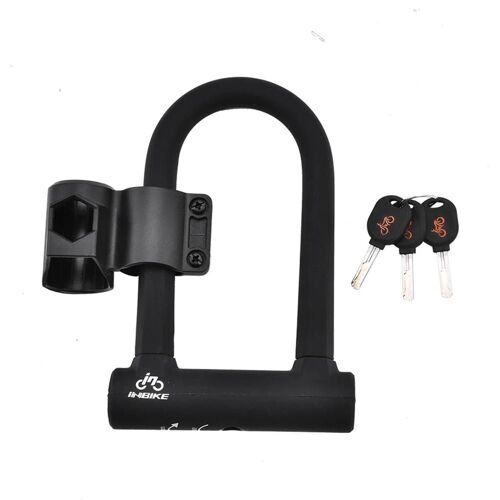 Inbike Strong Steel Antivol Vélo Vélo Serrure De Sécurité En Forme De U Avec 3 Clés