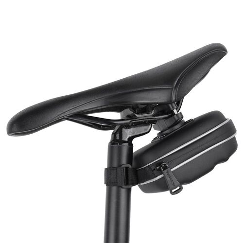 Sac De Tige De Selle De Vélo Noir Sous Le Siège Sacoche De Selle Queue Imperméable Pochette De Pack À Dégagement Rapide