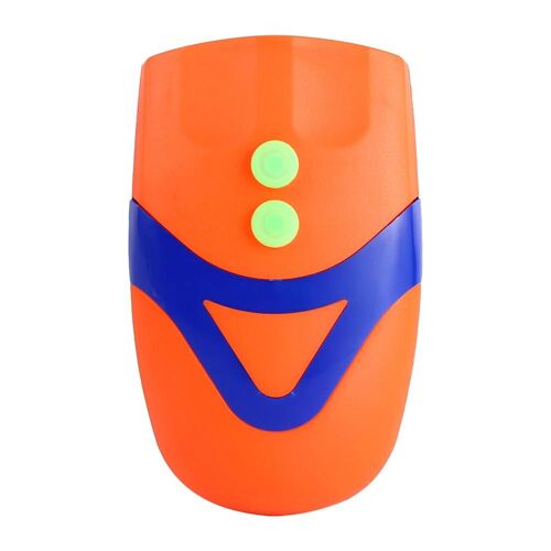 2 En 1 Klaxon De Vélo Guidon Avant Lumière Vélo Cloche De Cyclisme (Orange)