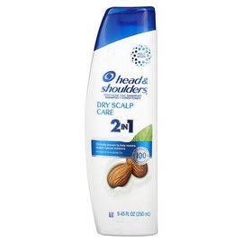 Head & Shoulders Shampooing + Après-Shampooing 2 En 1, Soin Du Cuir Chevelu Sec, Infusé D'huile D'amande, 250 Ml 