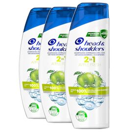 Lot De 3 Head & Shoulders Shampooing Antipelliculaire 2en1 - Soin Apple Fresh Shampooing Le Lot De 3 Flacons De 270ml 