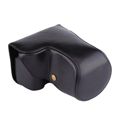 Sac de poche pour appareil photo en cuir PU de haute qualité pour Sony A6500 (noir)