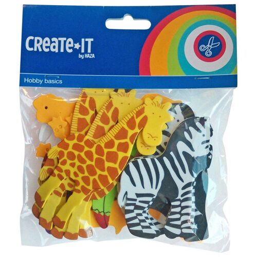 Haza Foam Stickers Animals, 32st.