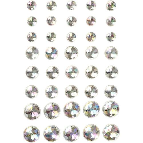 Creativ Company - Rhinestones Crystal 6-8-10mm, 40pcs. 28326