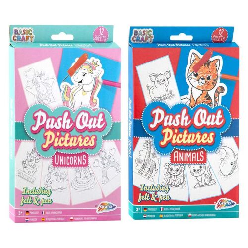 Grafix - Pin Block Animals, 12 Pcs. 100053