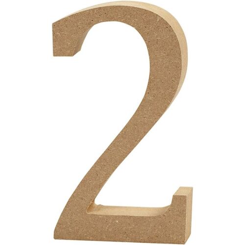 Creativ Company - Number 2 Mdf 13cm , 1pc. 56340