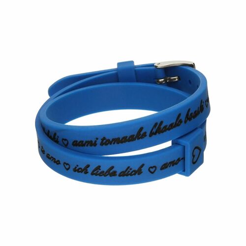 Bracelet Femme Il Mezzometro I Love You Silver - Bracelet Bracciale En Silicone/Silicone