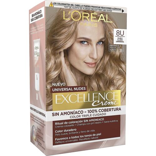 Teinture Permanente L'Oréal Paris Excellence Nº 8.0-Rubio Claro
