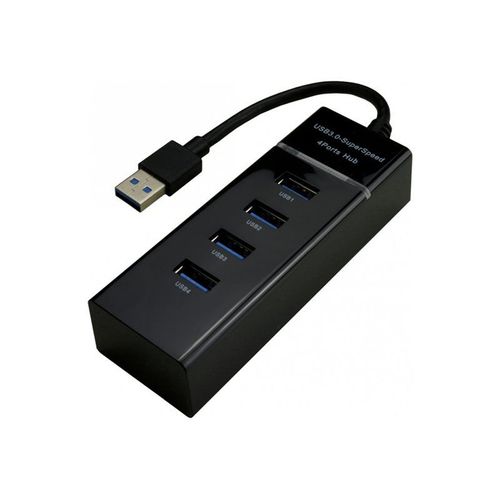 MCL - Concentrateur (hub) - noir - 4 x SuperSpeed USB 3.0 - de bureau